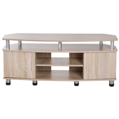 HomCom® Mesa Soporte de TV Mueble de Comedor Salón Moderno Armario 2 Puertas 2 Estantes 120x39.5x52cm