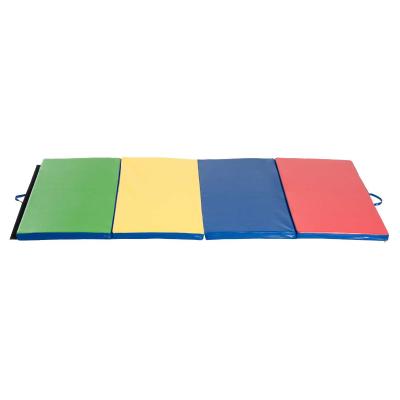 HOMCOM Colchoneta de Gimnasia Plegable con Asa 115x240x5cm Grosor 5 cm Perfecta para Adultos y Niños Colchón Ideal de Camping