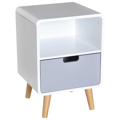HOMCOM STOLIK NOCNY SZAFKA Z SZUFLADĄ biały 40 x 38 x 58 cm