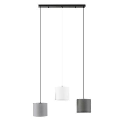 Lampa sufitowa Żyrandol z 3 wiszącymi łańcuchami i 3 oprawami żarówki E14