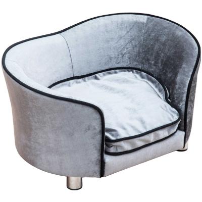 PawHut LEGOWISKO SOFA KANAPA DLA PSA szara