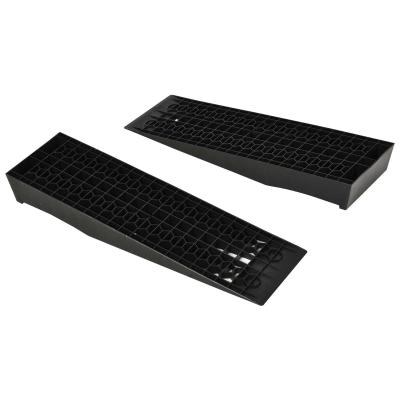 2 rampy najazdowe Rampa progowa Rampa krawężnikowa Rampy gumowe PP czarny 70x20x8 cm