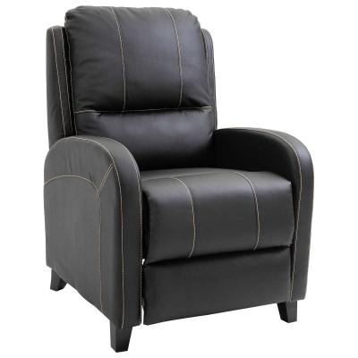 Fotel masujący Fotel TV Fotel relaksacyjny Fotel z funkcją ogrzewania Podnóżek 90-165° PU Czarny 70 x 93 x 100 cm HOMCOM®