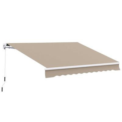 markiza markiza aluminiowa aluminiowa markiza składana 3x4 m ochrona przeciwsłoneczna balkon kolor kremowy