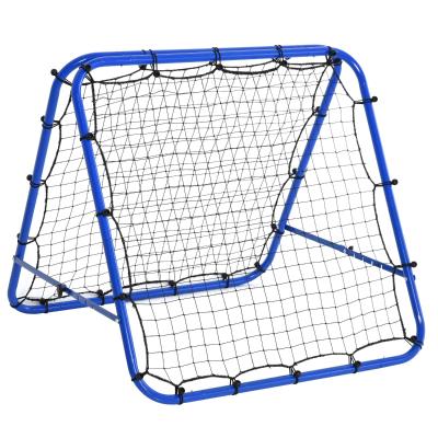 Rebounder do bejsbola bramka odbijająca rama z siatką siatka treningowa składany stal niebieski