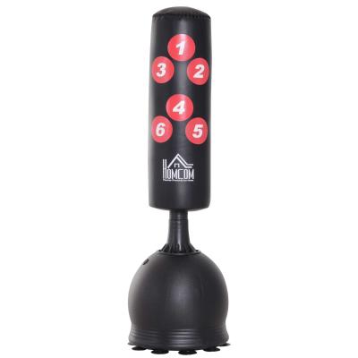 Worek bokserski stojący czarny Ø50 x W165 cm HOMCOM®
