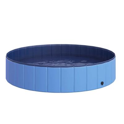 PawHut Basen dla psa Brodzik Basen Basen Kąpiel dla psa niebieski Ø140 x szer. 30 cm