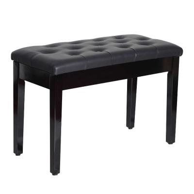 Taboret do pianina stołek do pianina stołek do makijażu taboret ze schowkiem czarny