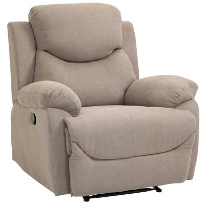 Fotel relaksacyjny odchylany o 150° sofa jednoosobowa recliner TV fotel lniany beżowy HOMCOM®