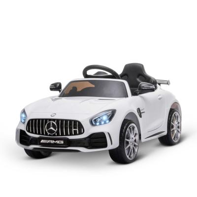 Pojazd dla dzieci Mercedes-AMG GTR samochód elektryczny z pilotem muzyka biały