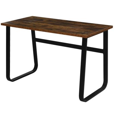 Biurko komputerowe Stół biurowy Biurko do komputera industrialny design stal brązowy
