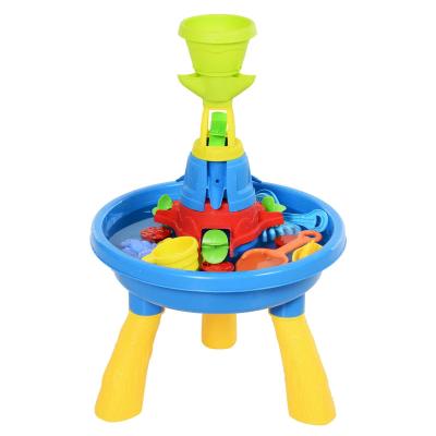 HOMCOM® Zabawka Edukacyjna do Piasku dla Dzieci Park Wodny 21 Części od 3 Roku Życia PP Wielokolorowy