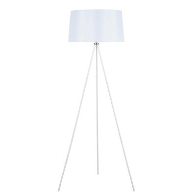 HOMCOM® LAMPA STOJĄCA TRÓJNÓG LAMPA PODŁOGOWA 40 W metal biała ∅ 48 x 156 cm