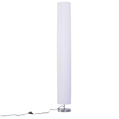 HOMCOM® LAMPA STOJĄCA PODŁOGOWA Z PODSTAWĄ ZE STALI SZLACHETNEJ KLOSZ TEKSTYLNY