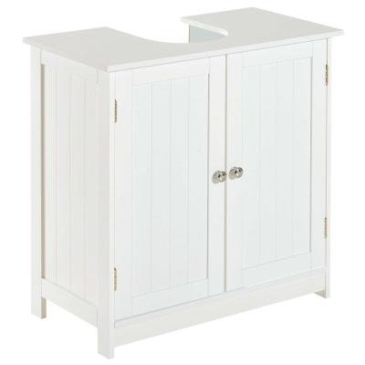 HOMCOM® SZAFKA POD UMYWALKĘ SZAFKA ŁAZIENKOWA biała