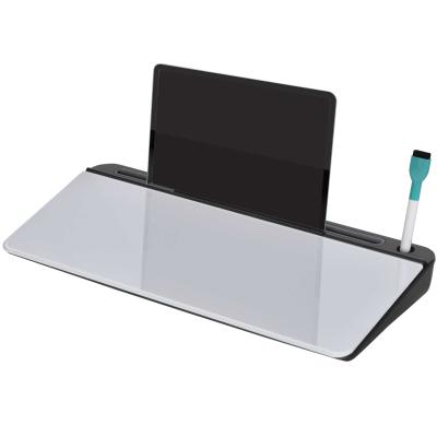 Organizer na biurko tablica na notatki ze stojakiem na tablet szkło PP