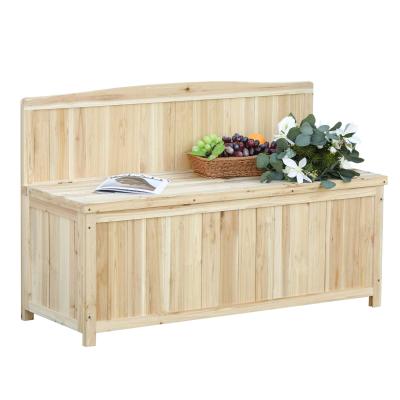Ławka ogrodowa z pojemnikiem do przechowywania Ławka 2-siedzeniowa 250 kg nośności Jodła Outsunny®