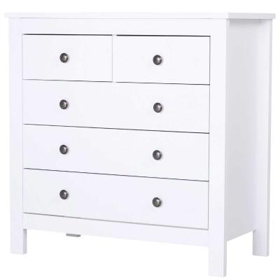 HOMCOM komoda z 5 szufladami komoda kredens MDF + płyta wiórowa