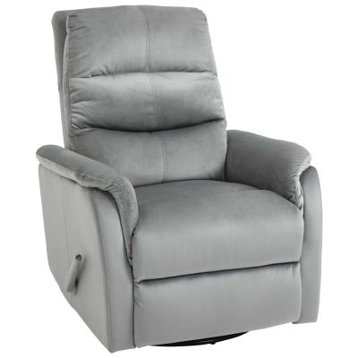 Fotel relaksacyjny sofa jednoosobowa odchylana 140° fotel TV poliester szary HOMCOM®