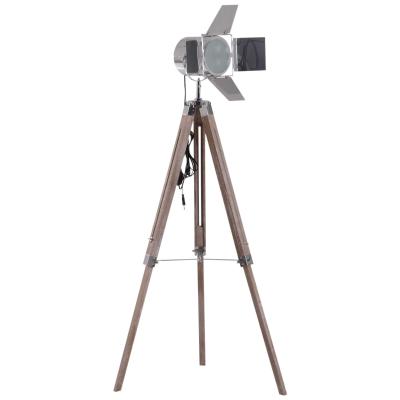 Homcom® LAMPA STOJĄCA NA TRZECH NOGACH REGULACJA WYSOKOŚCI 103-146 cm urbanistyczna E14 srebrna