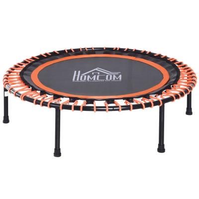 HOMCOM® Trampolina Ogrodowa dla Dzieci i Dorosłych Joga Stal 100 Kg Czarna