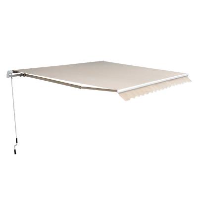 Markiza Markiza aluminiowa Markiza z aluminiowym ramieniem przegubowym 4,5 x 3 m Ochrona przed słońcem balkon beżowy