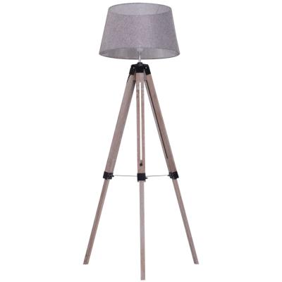 HOMCOM® LAMPA STOJĄCA TRÓJNÓG REGULOWANA WYSOKOŚĆ LAMPA PODŁOGOWA