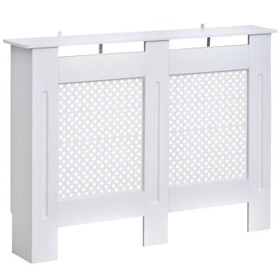 Maskownica na kaloryfer dekoracyjna osłona grzejnika 112 cm biała HOMCOM®