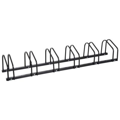 HOMCOM® STOJAK NA ROWERY 6-MIEJSCOWY czarny