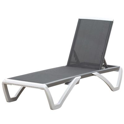 Leżak ogrodowy Alu Leżak słoneczny Leżak z tkaniny Leżak relaksacyjny Leżak z 5-stopniową regulacją tekstylną Outsunny®
