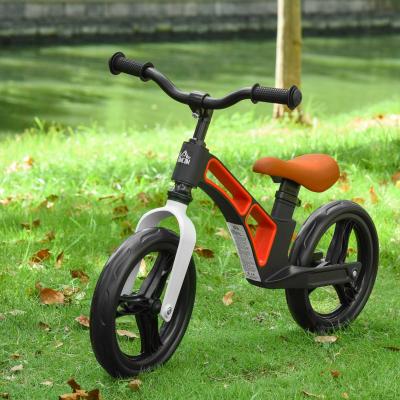 HOMCOM Bicicleta sin Pedales para Niños de 2 a 5 Años Bicicleta de Equilibrio Infantil con Sillín y Manillar Ajustables Ruedas de Goma 86x41x49-56 cm Negro