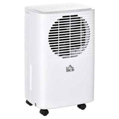 HOMCOM Portable Dehumidifier 10L/Day W/ Humidity Display Timer Setting Bedroom Bathroom