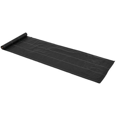 Outsunny Anti-Unkrautgewebe Bodendecker für Unkraut 100g/m² Schwarz 50x1 m