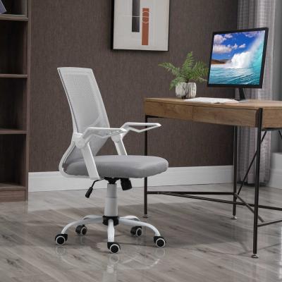 Vinsetto Mesh Home Office Chair Swivel Task Computer Desk Chair w/ Lumbar Support, Grey