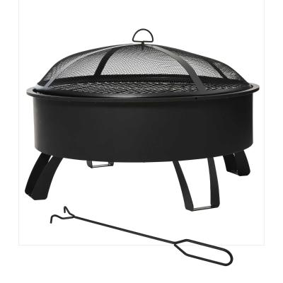 Misa paleniskowa 2 w 1 Kosz paleniskowy z ochroną przed iskrami ruszt do grilla Grill ogrodowy