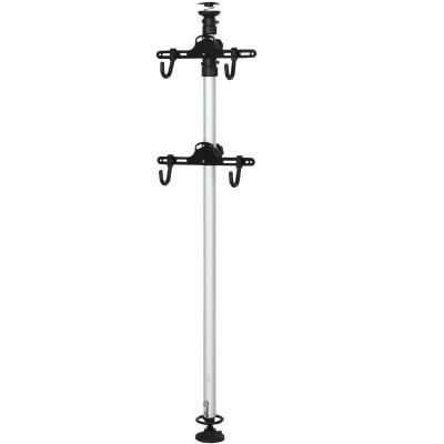 Stojak rowerowy uchwyt na rowery na 2 rowery stojak na rower stop aluminium srebrny