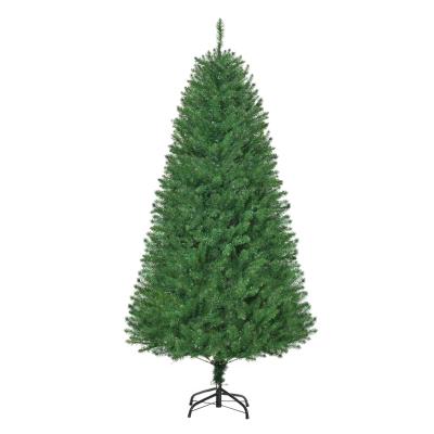 HOMCOM 6FT Prelit Artificial Christmas Tree w/ Warm White Light Home Xmas Decoration