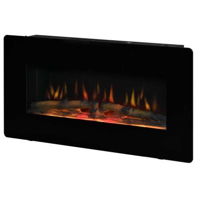 HOMCOM Chimenea Eléctrica de Pared 1800-2000W con Mando a Distancia Llama y Termostato