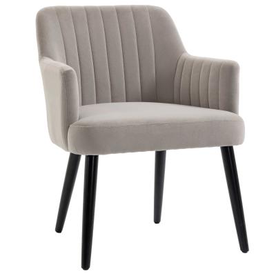 HOMCOM Esszimmerstuhl Polsterstuhl im modernen Design Grau 61 cm x 70 cm x 83 cm