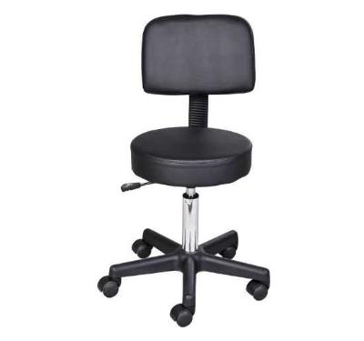 HOMCOM Massage Beauty Salon Spa Chair Stool Swivel Gas Lift Manicure Tattoo Stools Chair Black