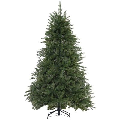 HOMCOM 6ft/180cm Christmas Tree 1492 PVC Tips Artificial Seasonal Festival Decoration Metal Flodable Base Green