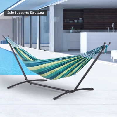 Outsunny 2.8m Universal Hammock Stand Metal Frame Garden Camping Picnic Outdoor Patio Replacement – Stand Only