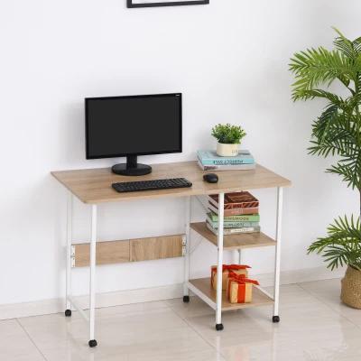 HOMCOM Foldable Computer Desk Multi-use Laptop Desk Writing Table, Portable Space Saving Compact Desk Folding Stroage Table