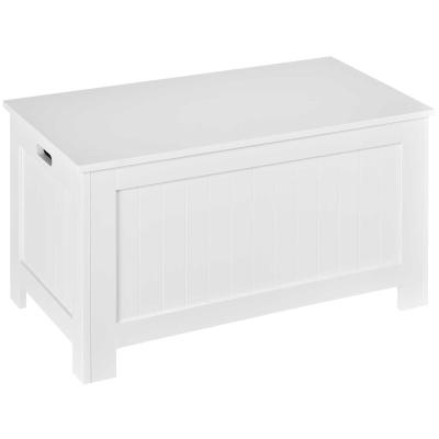 HOMCOM Large Storage Box Toy Chest Cabinet Container Unit Organizer with Lid & Safety Hinges
