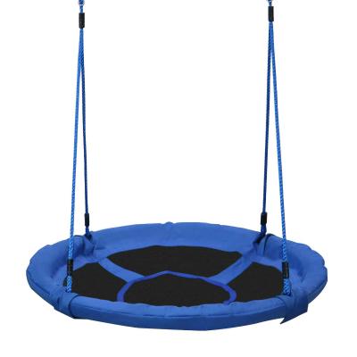 HOMCOM Round Children Kids Tree Swing Seat Nest Swing Chair for Outdoor Backyard Garden Play Activity w/ Hanging Kit 100cm (40 inch)