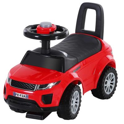 HOMCOM 2-in-1 Ride On Car Foot To Floor Slider Toddler w/ Horn Steering Wheel NO POWER Manual Under Seat Storage Safe Design Red