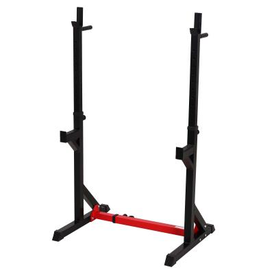 HOMCOM Soporte Ajustable para Barras de Pesas Estante Multifuncional para Ejercicios - en Interior Carga 150 kg Altura Regulable Entre 103 y 163cm