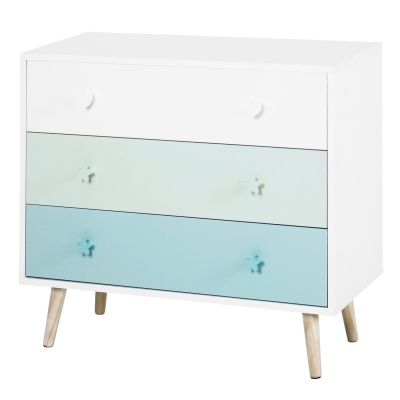 commode enfant style scandinave 3 tiroirs