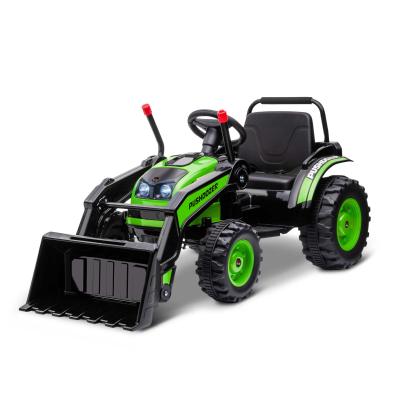 Tracteur tractopelle électrique enfant 6V effets lumineux sonores