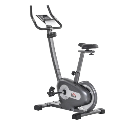 Vélo d'appartement cardio Fitness écran LCD multifonction gris